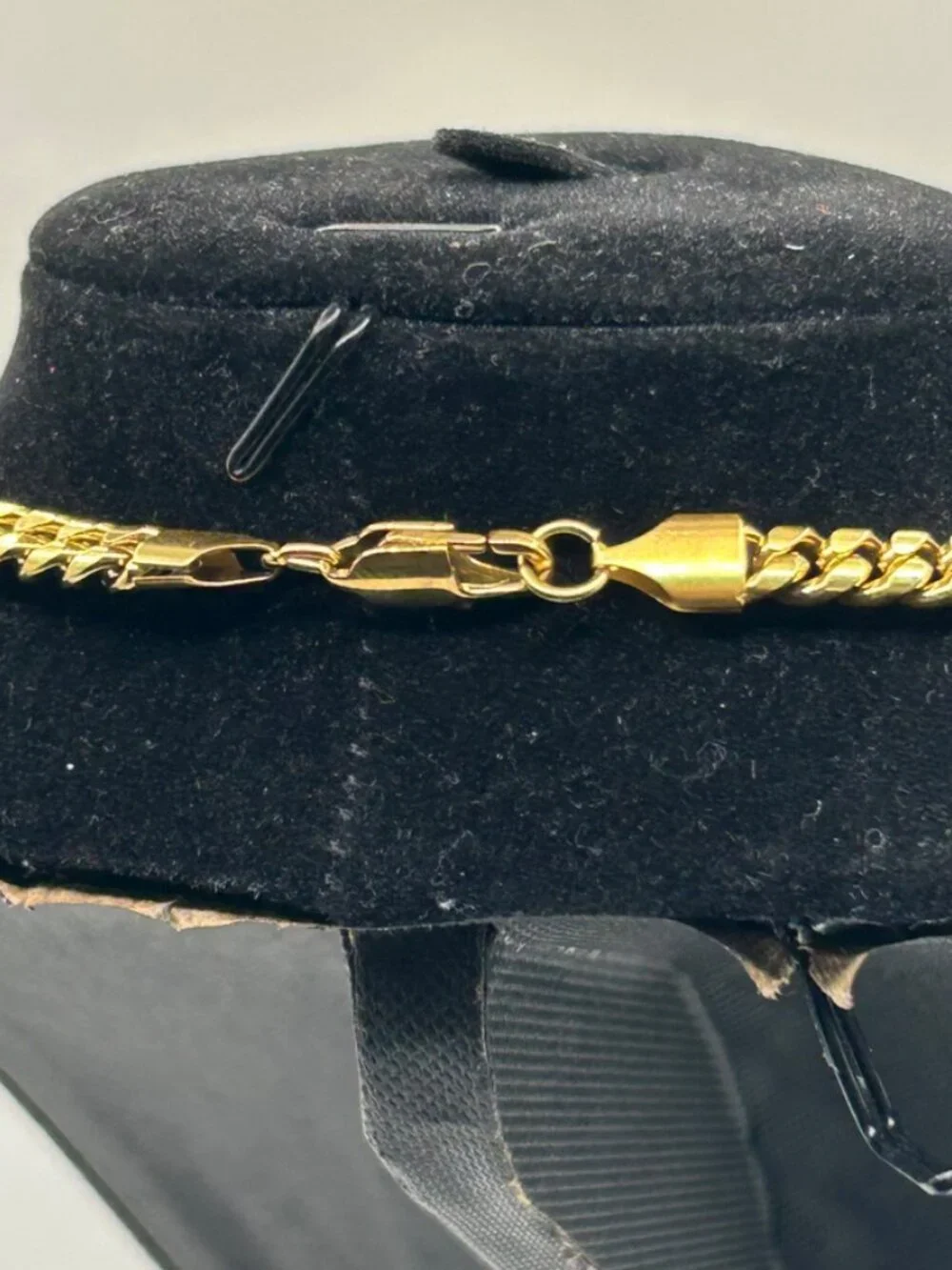 Real Gold Cuban Chain Stainless Steel 6mm 22 Inch Plated Waterproof Solid Mens